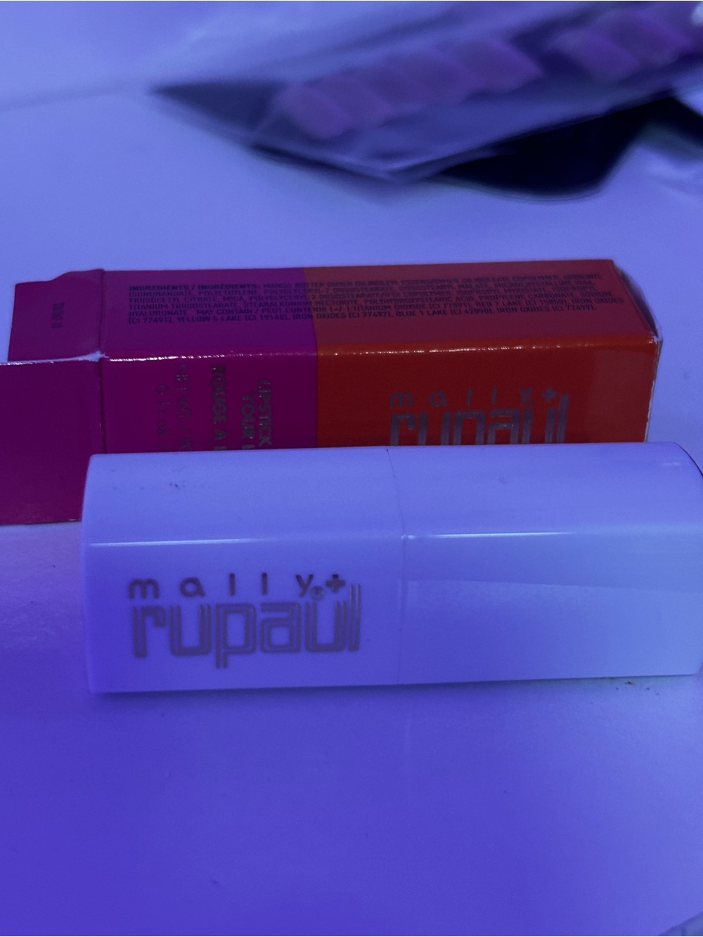 Mally Lipstick - White Packaging - Pink/Orange Box